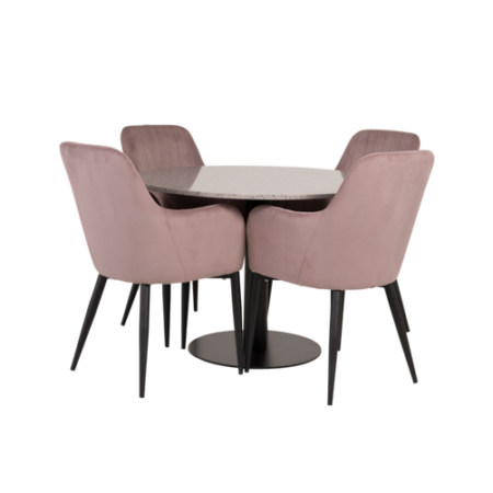 Bild på Matgrupp Ruben med 4 st matstolar Catrine - Venture Home