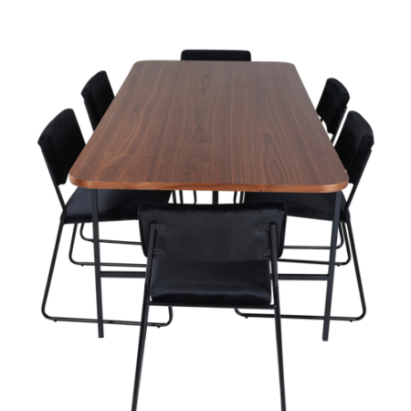 Bild på Matgrupp Uno med 6 st matstolar Kenth - Venture Home