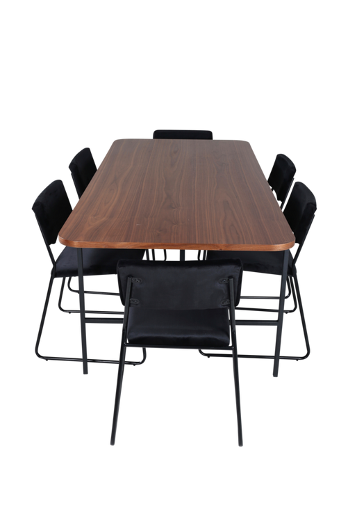 hom_1669130-01_Fs Bild på Matgrupp Uno med 6 st matstolar Kenth - Venture Home