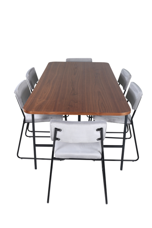 hom_1669130-02_Fs Bild på Matgrupp Uno med 6 st matstolar Kenth - Venture Home