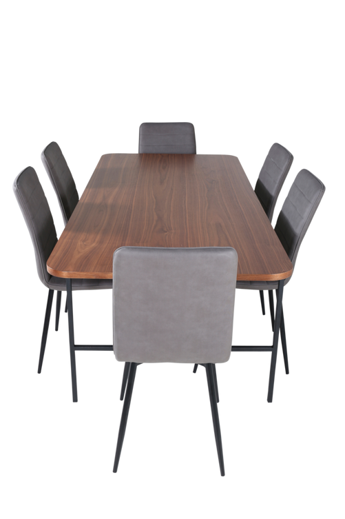 hom_1669139-01_Fs Bild på Matgrupp Uno med 6 st matstolar Windu Lyx - Venture Home