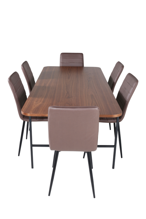 hom_1669139-02_Fs Bild på Matgrupp Uno med 6 st matstolar Windu Lyx - Venture Home