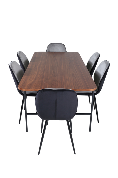 hom_1669145-01_Fs Bild på Matgrupp Uno med 6 st matstolar Emma - Venture Home