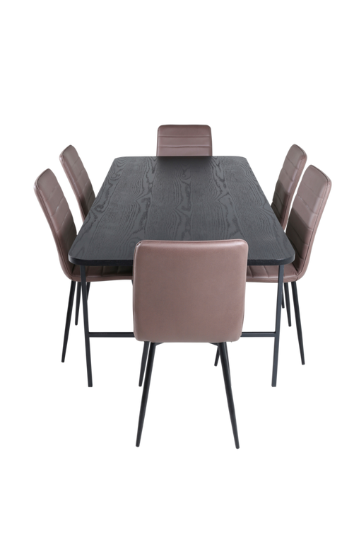 hom_1669154-01_Fs Bild på Matgrupp Uno med 6 st matstolar Windu Lyx - Venture Home