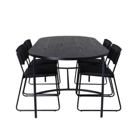 Bild på Matgrupp Skate med 4 st matstolar Kenth - Venture Home