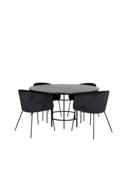 hom_1669902-02_Fs Bild på Matgrupp Copenhagen med 4 st matstolar Berit - Venture Home