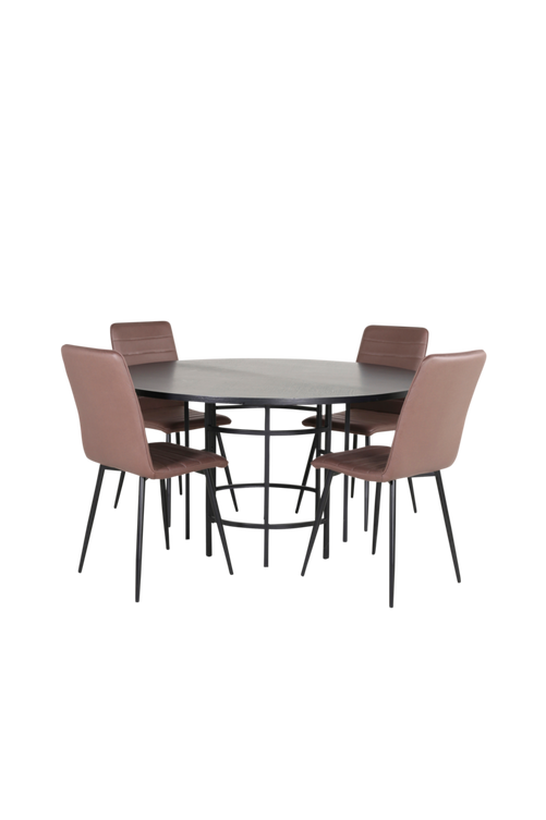 hom_1669903-03_Fs Bild på Matgrupp Copenhagen med 4 st matstolar Windu Lyx - Venture Home