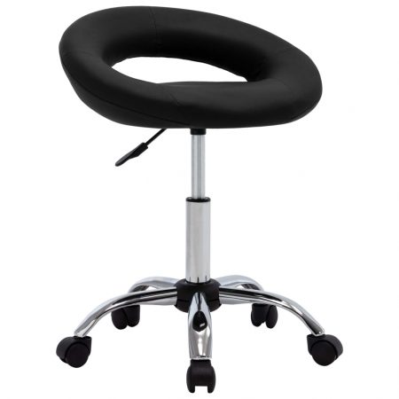 Bild på vidaXL Snurrbar stol svart konstläder