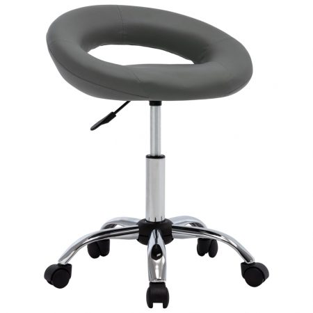 Bild på vidaXL Snurrbar stol grå konstläder