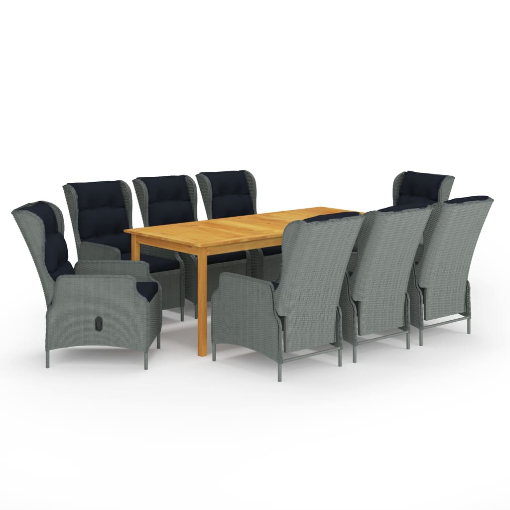 8720286339640_a_en_hd_1 Bild på vidaXL Matgrupp för trädgården 9 delar ljusgrå