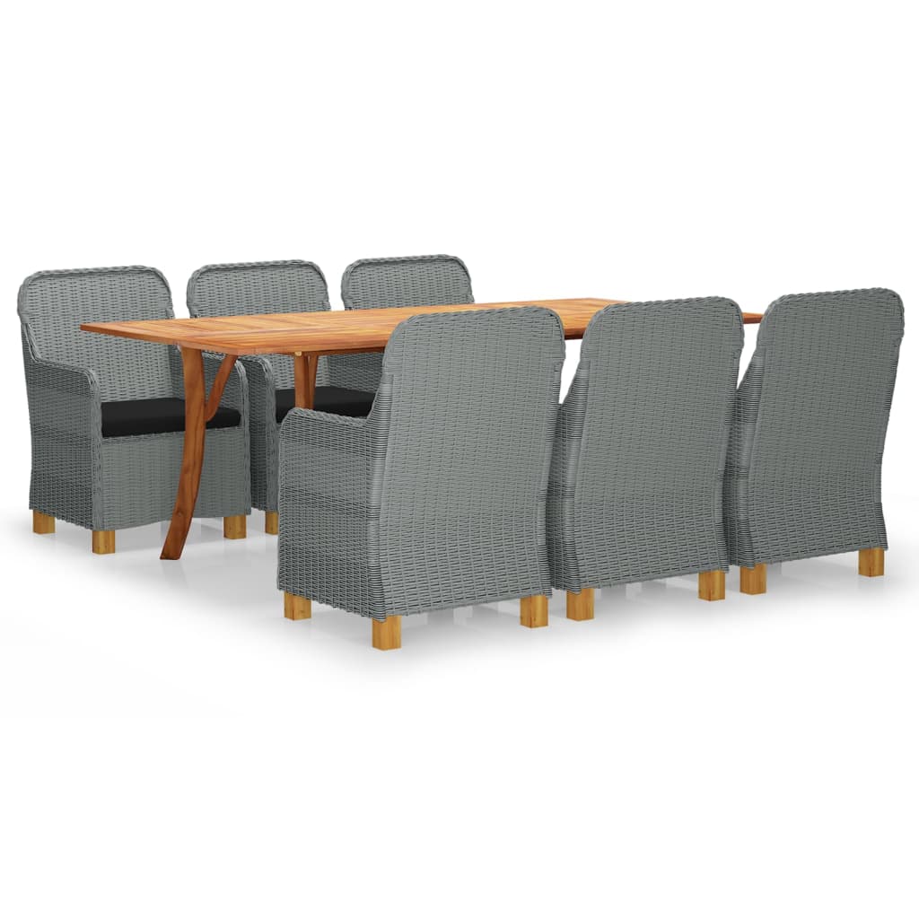 8720286413517_a_en_hd_1 Bild på vidaXL Matgrupp för trädgården 7 delar ljusgrå
