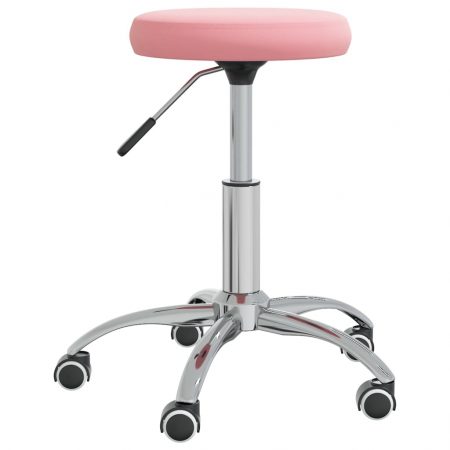 Bild på vidaXL Snurrbar kontorsstol rosa sammet