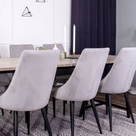 Bild på Matgrupp Jepata bord och 6 st Leone stolar - Venture Home