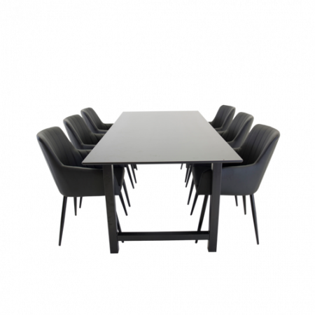 Bild på Cissi Matbord + Catrin stol (6-pack) - Venture Home