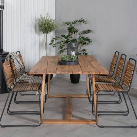 Bild på Matgrupp Picasso med 6 st Belinda matstolar - Venture Home