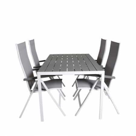 Bild på Matgrupp Barcelona med 4 st matstolar Alf - Venture Home