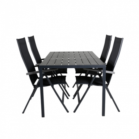 Bild på Matgrupp Barcelona med 4 st matstolar Alf - Venture Home