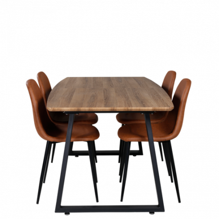 Bild på Matgrupp Irene med 4 st matstolar Penally - Venture Home