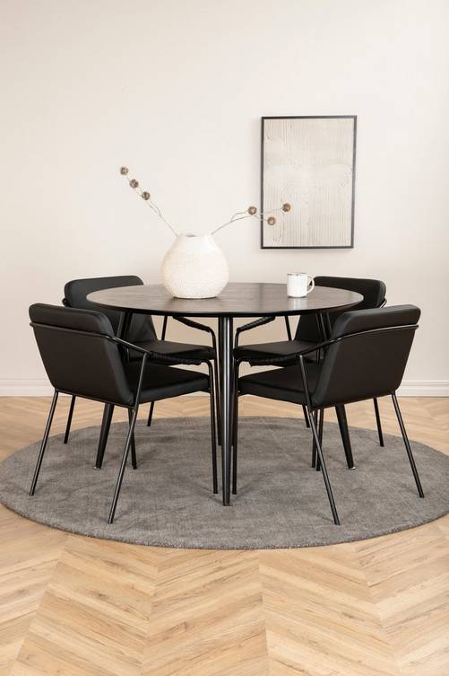 hom_1673233-01_Fs Bild på Matgrupp Dipp med 4 st matstolar Tvist - Venture Home