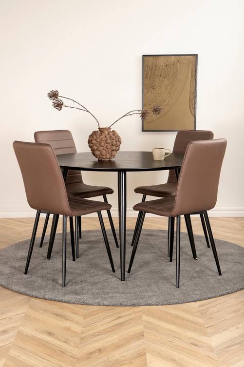 hom_1673242-03_Fs Bild på Matgrupp Dipp med 4 st matstolar Windu Lyx - Venture Home