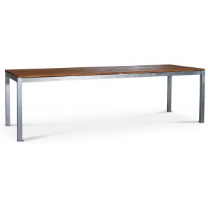 Alva matbord 250x90 cm - Teak / Galvaniserat stål -Utebord - Utemöbler