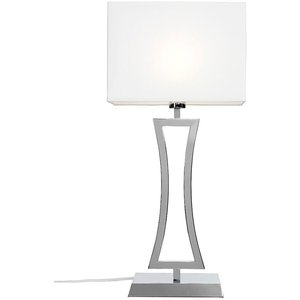 Belgravia Xl bordslampa - Krom/vit - Bordslampor -Lampor - Bordslampor
