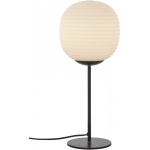 Bordslampa Rille - Svart/opalvit - Bordslampor -Lampor - Bordslampor