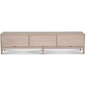 Borgholm mediabänk 188 cm XL - Whitewash - TV-bänkar & mediabänkar -TV-bänkar & mediabänkar - Hyllor & Förvaring