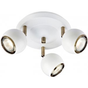 Coco Taklampa - Vit/mässing - Spotlights