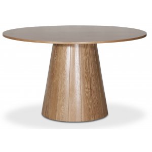 Cone runt matbord Ø130 cm - Whitewash - Ovala & Runda bord
