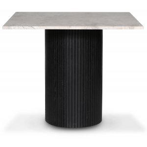 Decibel runt matbord 90x90 cm - Svart / Beige marmor - Ovala & Runda bord