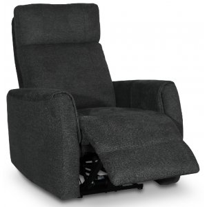 Enjoy Elof El-Recliner - Fåtölj i mörkgrått tyg - Reclinerfåtöljer