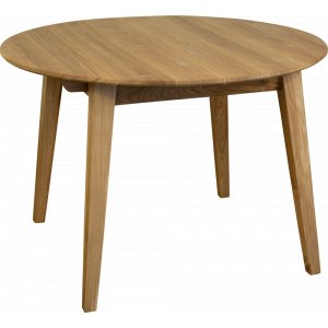 Genova matbord 110-160 cm - Oljad ek - Ovala & Runda bord