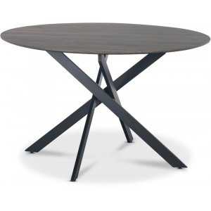 Hogrän matbord Ø120 cm - Brunbetsad - Ovala & Runda bord