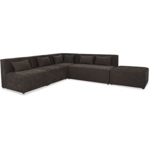 Modular byggbar hörnsoffa - Brun - Hörnsoffor