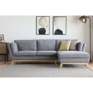 Mysa divansoffa - Grå + Möbelvårdskit för textilier - Soffor med divan