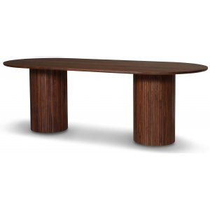 Nova matbord 215 cm - Valnöt - Ovala & Runda bord