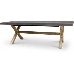 Otho matbord i betong 180 x 90 cm - Alm/betong -Kryssbensbord - Bord