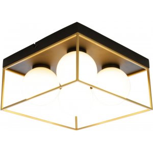 Plafond Astro - Svart/guld/opalvit - Plafonder