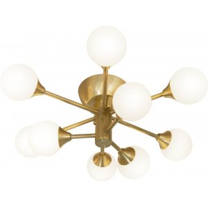 Plafond Cosmos - Matt mässing/opalvit - Plafonder