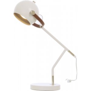 Skrivbordslampa Bow - Vit/brun/silver - Bordslampor -Lampor - Bordslampor