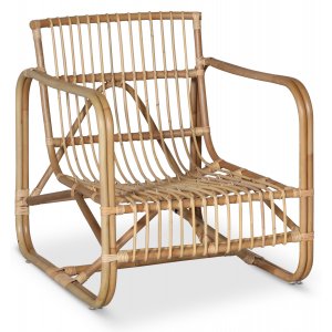 Stockholm loungefåtölj rotting natur + Möbelpolish - Korgstolar & fåtöljer i rotting