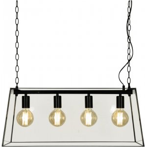 Taklampa Diplomat - Svart/klar - Pendellampor