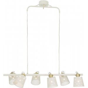 Taklampa Frapino - Vit/matt mässing - Pendellampor