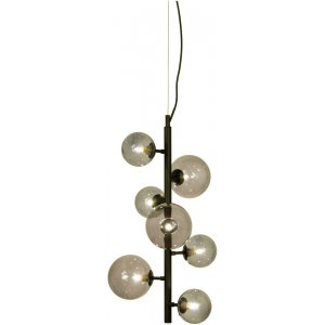 Taklampa Molekyl - Svart/rökgrå - Pendellampor