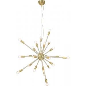 Taklampa Ray - Vit/matt mässing - Pendellampor