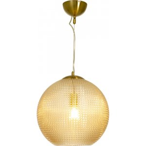 Taklampa Vegas - Amber/matt mässing - Pendellampor