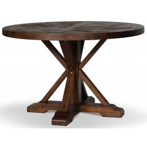 Tuva runt matbord Ø120 cm - Brun vintage - Ovala & Runda bord