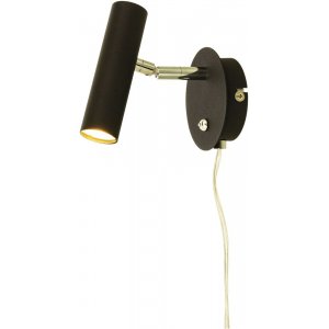 Vägglampa Artic - Svart/stål - Sänglampor & läslampor