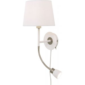Vägglampa Eketorp - Vit/stål - Sänglampor & läslampor